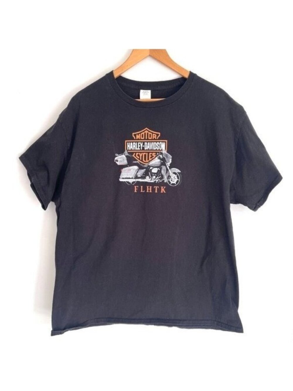 Harley Davidson Graphic T Shirt Mens XL Black FLHTK Touring Motorcycle Biker